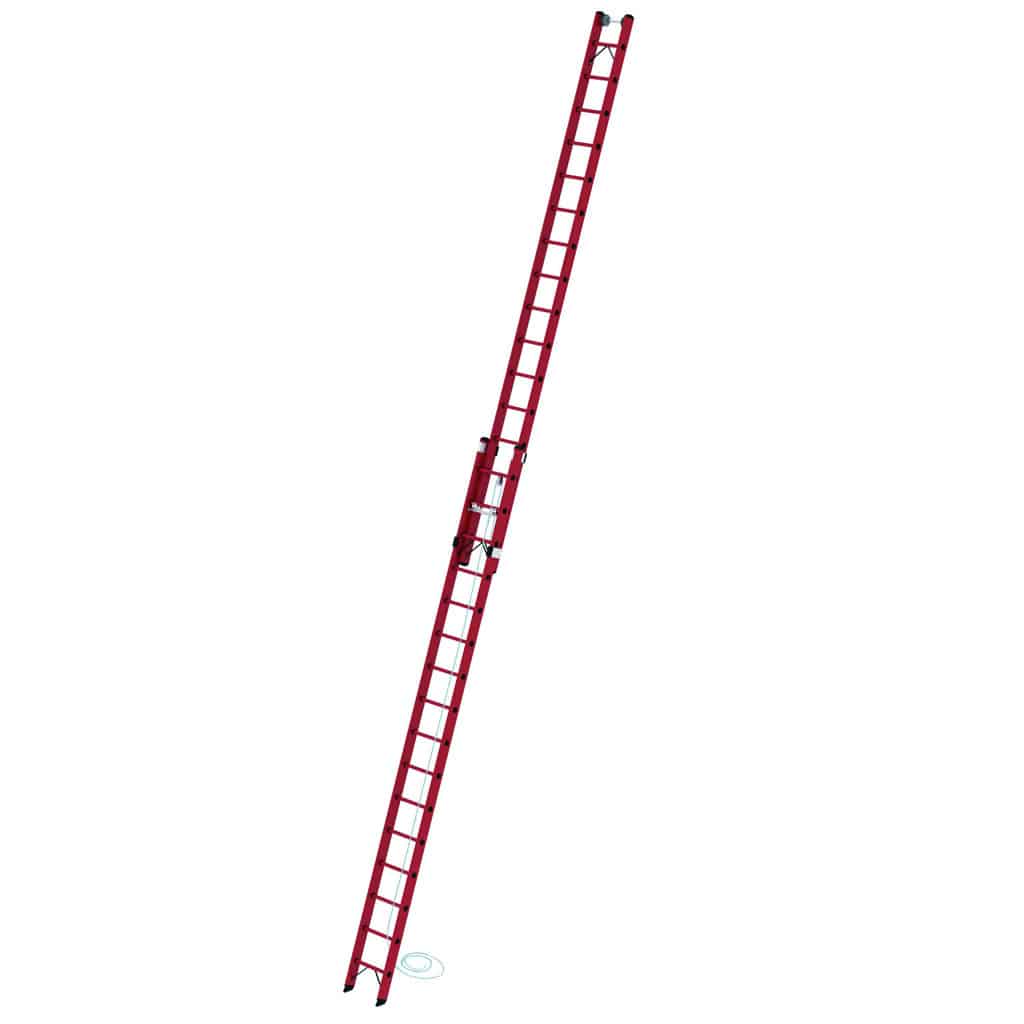 - Sprossen-Seilzugleiter GFK 2-teilig ohne Traverse – Sprossen-Seilzugleiter aus GFK
