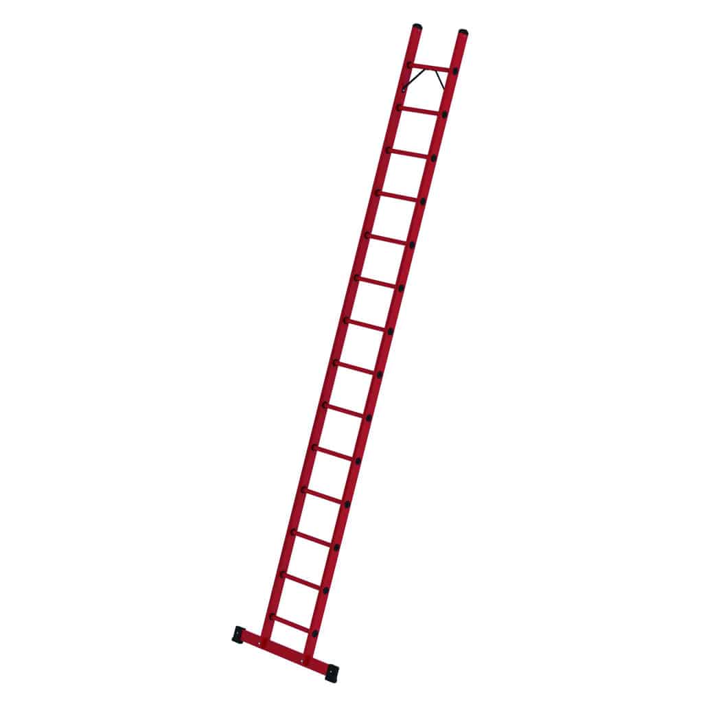 - Sprossen-Anlegeleiter GFK mit Traverse – Sprossen-Anlegeleiter aus GFK