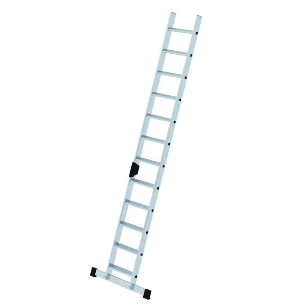 Günzburger - Stufen-Anlegeleiter mit Standard-Traverse — Anlegeleiter-Typ: Anlegeleiter 1-teilig, Anzahl Stufen: 12