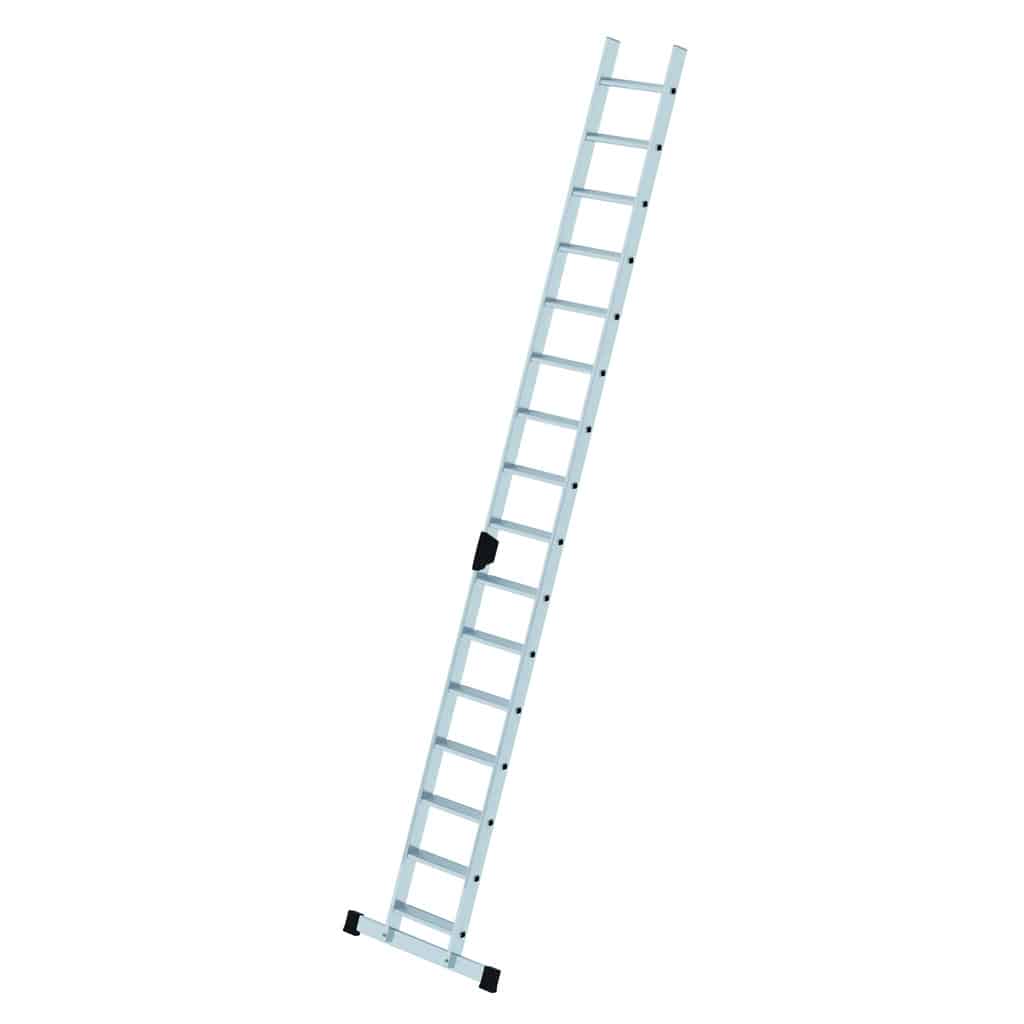 - Stufen-Anlegeleiter mit Standard-Traverse – Stabile Rechteckrohr-Holme
