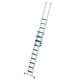 Günzburger - Stufen-Schiebeleiter 2-teilig mit nivello-Traverse und clip-step R 13 — Anzahl Stufen: 1x11 + 1x7…