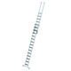Günzburger - Stufen-Schiebeleiter 2-teilig mit nivello-Traverse und clip-step R 13 — Anzahl Stufen: 1x11 + 1x7…