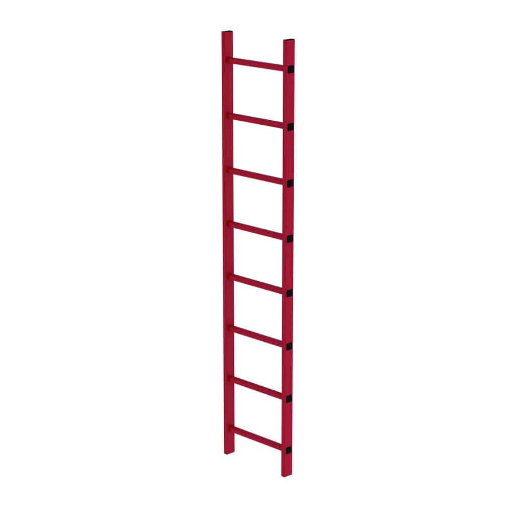 - Schachtleiter GFK 400mm Lichte Weite – Rechteckholme 58 x 25 mm