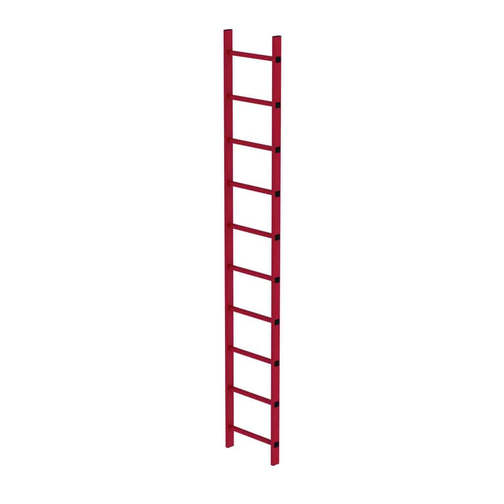 - Schachtleiter GFK 400mm Lichte Weite – Geriffelte Sprossen