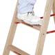 euroline Holz-Sprossenstehleiter mit Comfort-Breitsprosse und Eimerhaken — Einsatzbereich: Heimwerker & Handwerk…