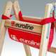 euroline Holz-Sprossenstehleiter mit Comfort-Breitsprosse und Eimerhaken — Einsatzbereich: Heimwerker & Handwerk…