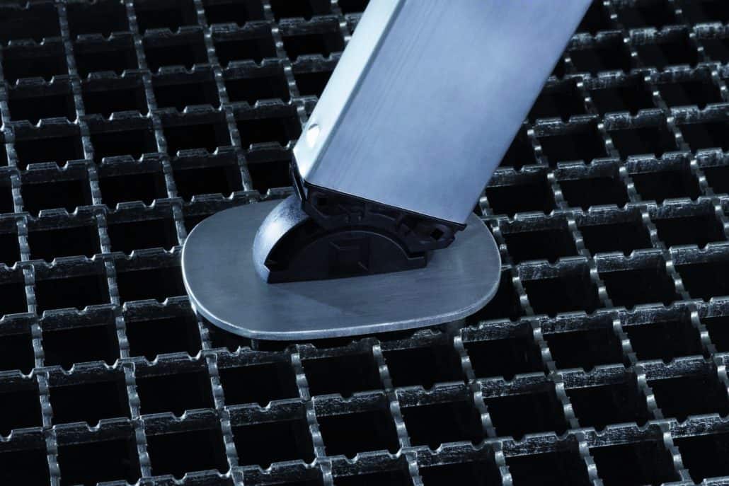 nivello-Fußplatte für Gitterroste 126x89 mm — GoogleTyp: zubehoer > leitern