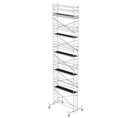 Hochwertiges Aluminiumgerüst, ideal für Bau- und Renovierungsarbeiten, bietet sichere Plattformen und stabile Konstruktion für verschiedene Höhen.