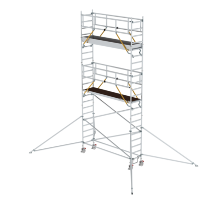Hochwertiges Baugerüstturm für sichere Arbeiten in der Höhe, ideal für Renovierungen, Fassadenarbeiten und Wartungsarbeiten. Stabil, leicht aufzubauen und vielseitig einsetzbar.