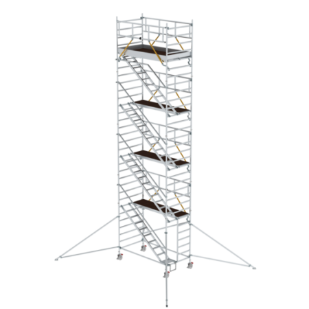 Hochwertiges Baugerüstturm für professionelle Arbeiten, stabil und sicher, ideal für Renovierungen, Fassadenarbeiten und Wartungsarbeiten im Bauwesen.