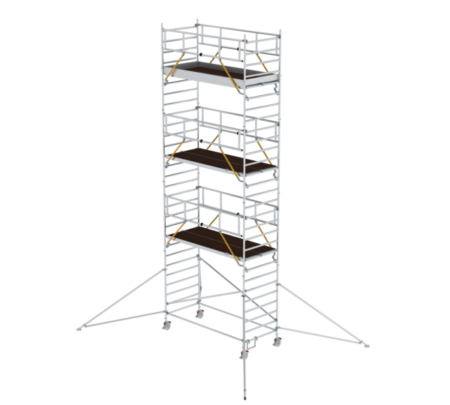MUNK Günzburger -  Rollgerüst SG 1,35 x 3,0 m mit Ausleger & Doppel-Plattform