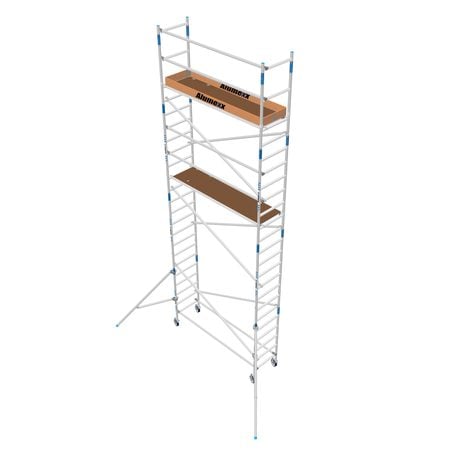 Alumexx Rollgerüst mit Vorlaufgeländer 75×190
