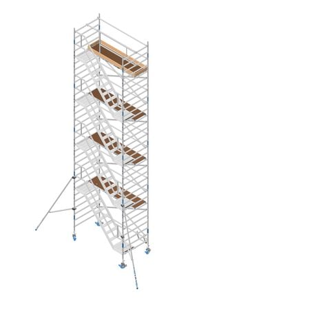 ASC BASIC Treppenturm 135×250 – 10 m Arbeitshöhe
