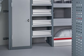 Konfigurator für Laderaumregale und Schubladensysteme