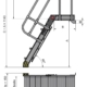 Stabiles Rollgerüst mit Sicherheitsvorrichtungen, ideal für Bau- und Renovierungsarbeiten, leicht beweglich auf Rollen, maximale Arbeitshöhe 1100 mm.