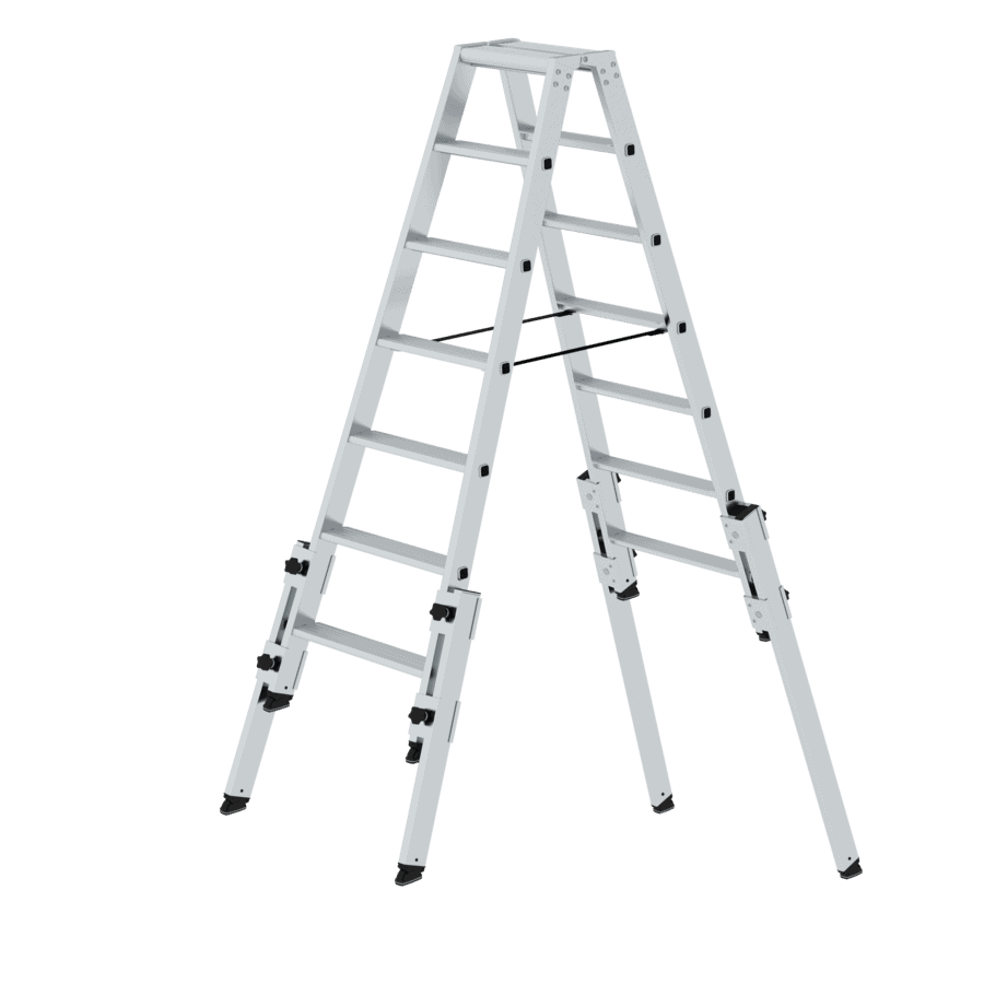 Günzburger - Munk - Stufen-Stehleiter treppengängig — Anzahl Sprossen:: 2 x 5