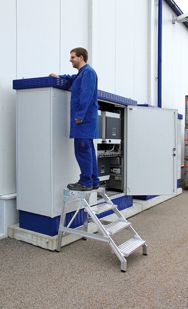Günzburger Steigtechnik Alu Montagetritt starr