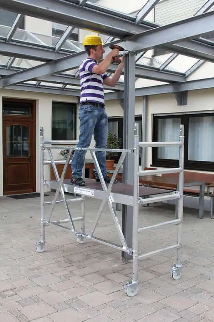Günzburger-Steigtechnik-Klappgerüst-Zimmergerüst-schmal-3,0m-Gebrauch