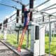 Günzburger Steigtechnik Kunststoff-Anlegeleiter mit Standard-Traverse