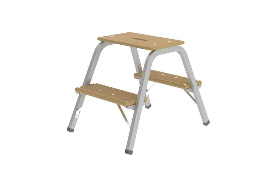 Günzburger Steigtechnik Stahl-Holz-Tritt