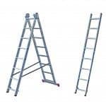 KRAUSE CORDA® Alu Vielzweckleiter mit Treppenfunktion — SPROSSENANZAHL: 3 x 6, Einsatzbereich: Heimwerker & Handwerk