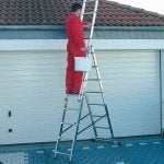 KRAUSE CORDA® Alu Vielzweckleiter mit Treppenfunktion — SPROSSENANZAHL: 3 x 6, Einsatzbereich: Heimwerker & Handwerk