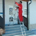 KRAUSE CORDA® Alu Vielzweckleiter mit Treppenfunktion — SPROSSENANZAHL: 3 x 6, Einsatzbereich: Heimwerker & Handwerk