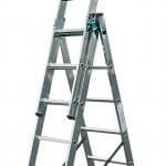 KRAUSE CORDA® Alu Vielzweckleiter ohne Treppenfunktion — SPROSSENANZAHL: 3 x 6, Einsatzbereich: Heimwerker & Handwerk