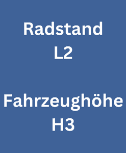 Rhino Products - Radstand L2 Fahrzeughöhe H3