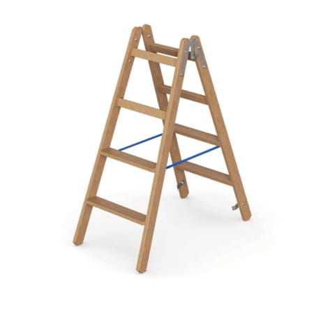 WERNER Holz Stufen Stehleiter-4