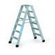 Zarges - Seventec B - LM-Stufen-Stehleiter — Anzahl Stufen: 2 x 10, Einsatzbereich: Handwerk & Industrie