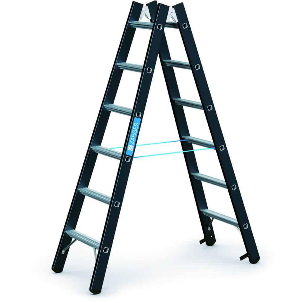 Zarges - Megastep B - LM-Stehleiter SL — Anzahl Sprossen:: 2 x 4, Einsatzbereich: Handwerk & Industrie