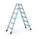 Zarges – XLstep B – LM-Stufen-Stehleiter — Anzahl Stufen: 2 x 10, Einsatzbereich: Handwerk & Industrie