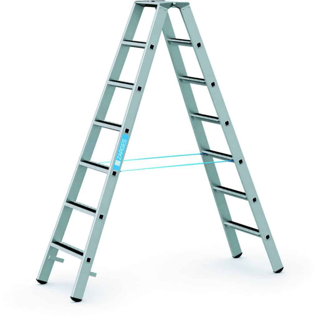 Zarges - R13step B - LM-Stufen-Stehleiter — Anzahl Stufen: 2 x 10, Einsatzbereich: Handwerk & Industrie