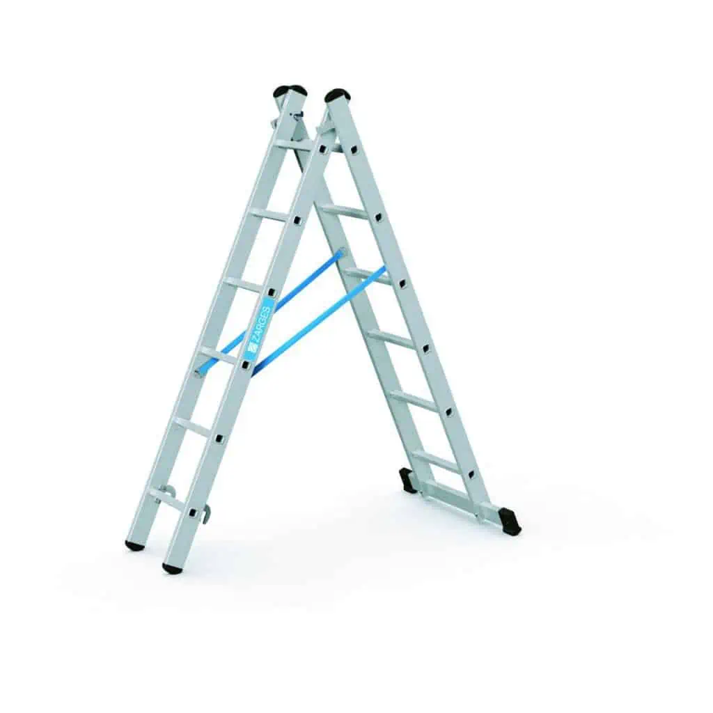 Zarges - Combimaster Plus X - Kombi-Steh-Schiebeleiter — Anzahl Sprossen:: 2 x 10, Einsatzbereich: Handwerk & Industrie