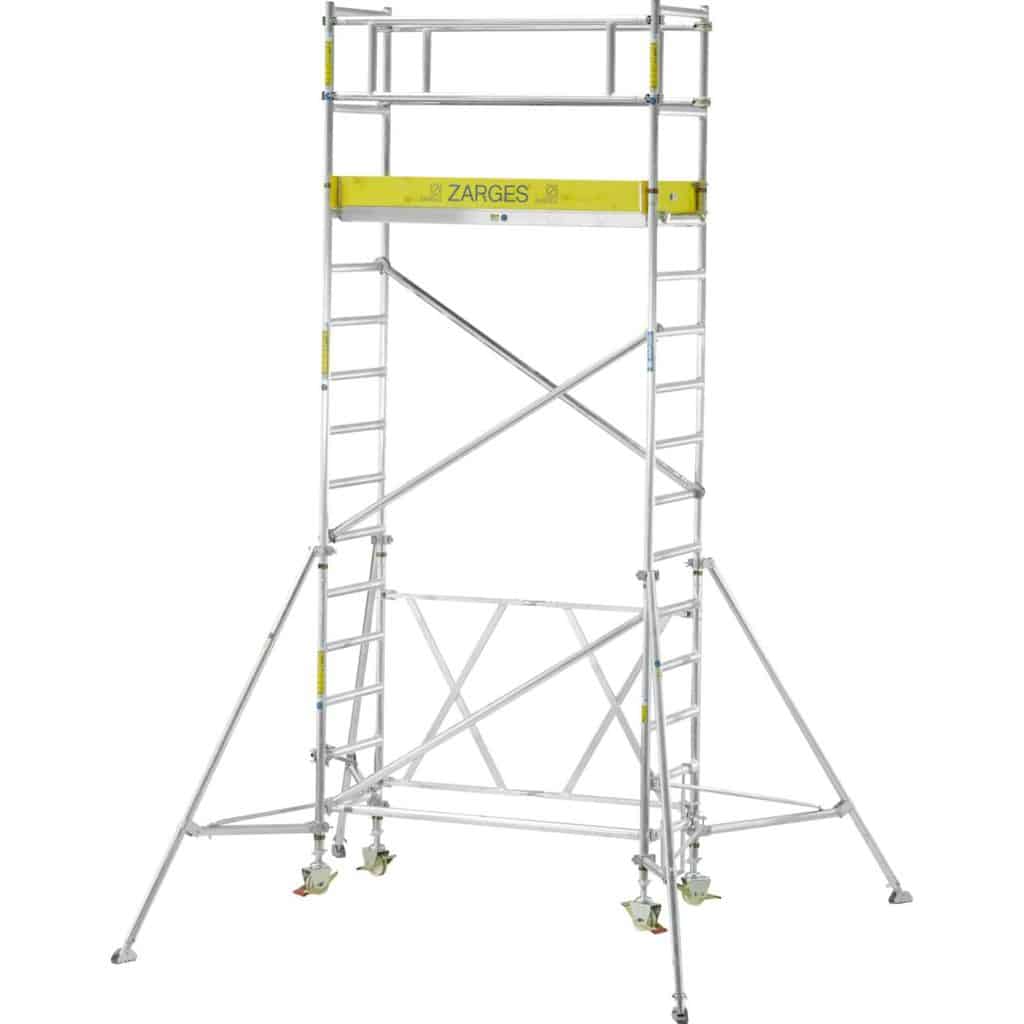 Zarges - Compactmaster 1T - LM-Klappgerüst, ausbaubar · Plattformgröße 0,6m × 1,8m — Arbeitshöhe: 2,95m…