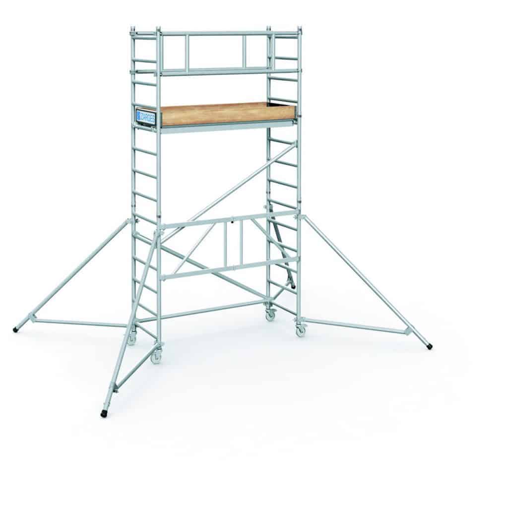Zarges - PaxTower 1T - Klappgerüst — Arbeitshöhe: 2,55m (Basispaket), Gerüst-Typ: Klappgerüst | Zimmergerüst