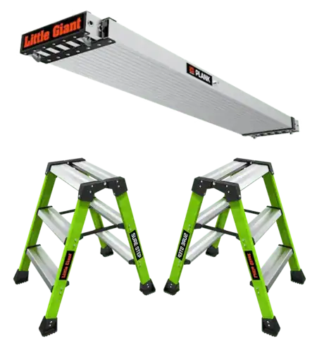 Little Giant - SureStep + Plank-Step - Stufenstehleiter Bundle
