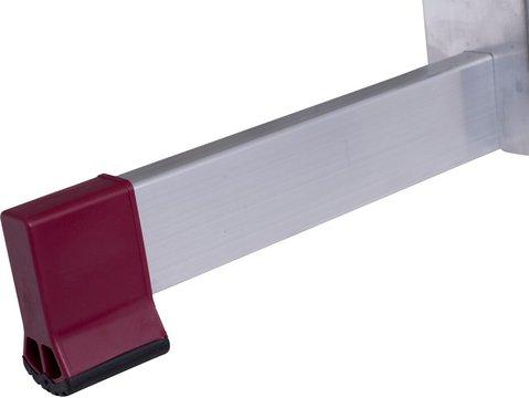 KRAUSE CORDA SeilzugLeiter 2x16 Spr. – Rutschhemmende Traversenfußkappen