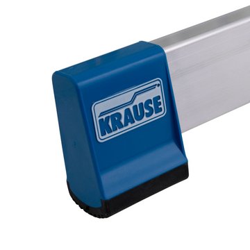 KRAUSE STABILO Gelenk-DoppelLeiter 2x6 Spr. – Rutschhemmende Traversenfußkappen
