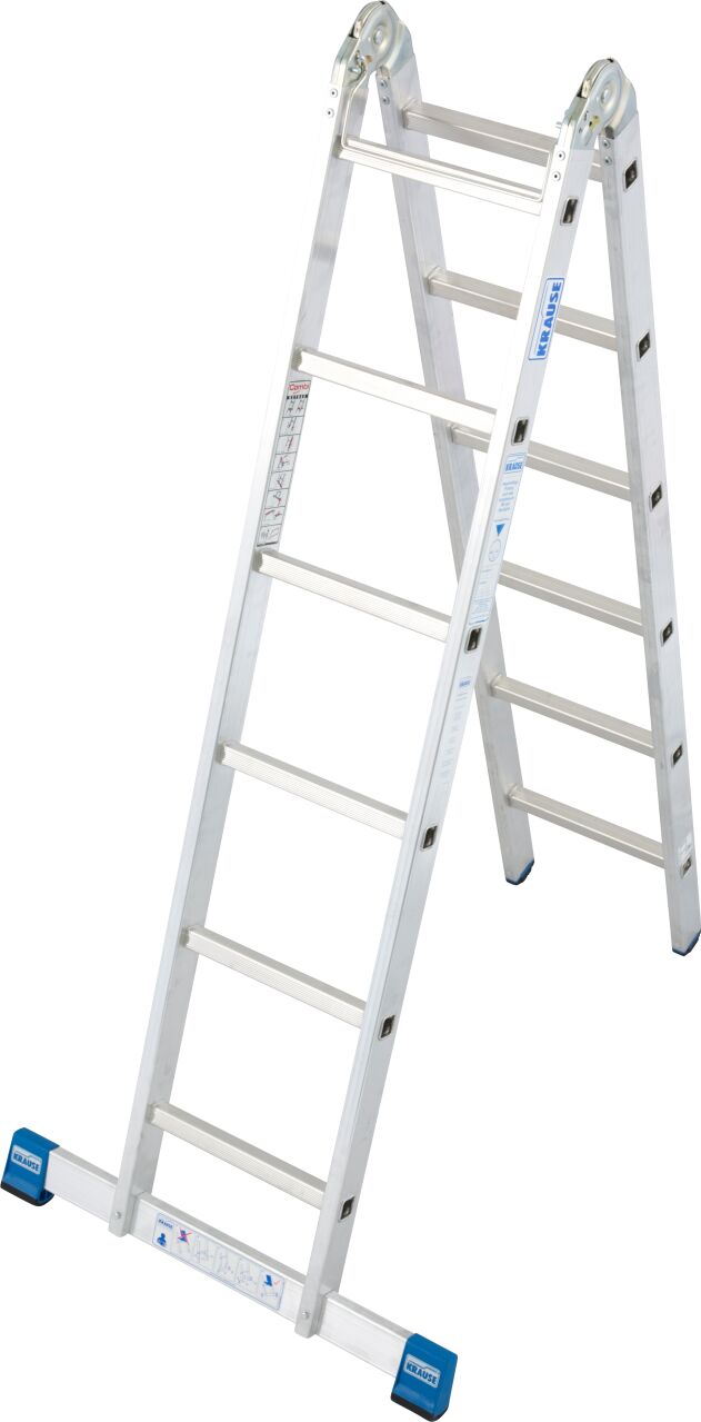 KRAUSE STABILO Gelenk-DoppelLeiter 2x6 Spr. – Hauptbild