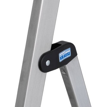 KRAUSE Sepuro StehLeiter 1x2 Stu. PlusLine – Holmumgreifendes Sicherheits-Gelenksystem für eine stabile Verbindung