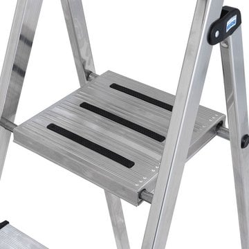KRAUSE Sepuro StehLeiter 1x2 Stu. PlusLine – Nur 3 kg Gesamtgewicht, leicht und rückenschonend zu transportieren