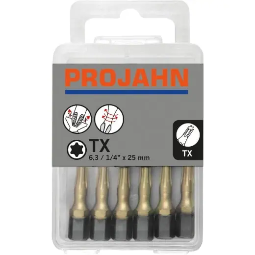 PROJAHN - 1/2" STAR Bit TX ZrN 10er Pack — Torx-Größe: T10 / TX10