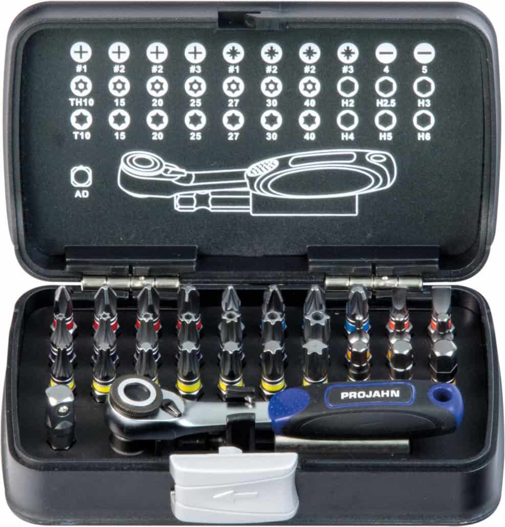 PROJAHN - 1/4" Bit Box mit markierten Bits 33tlg