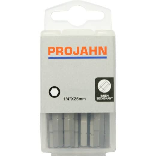 PROJAHN - 1/4" Bit Innen-6kant 10er Pack