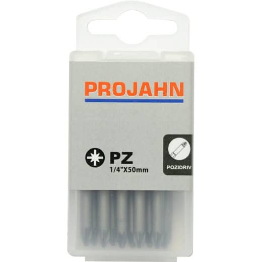 PROJAHN - 1/4" Bit Pozidriv 10er Pack — PZ-Größe: PZ1