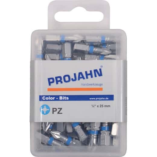 PROJAHN - 1/4" markierter Bit Pozidriv 10er Pack — PZ-Größe: PZ1