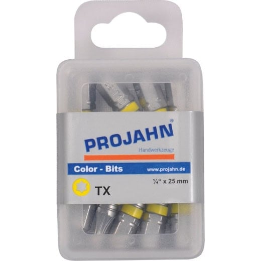 PROJAHN - 1/4" markierter Bit TX 10er Pack — Torx-Größe: T10 / TX10