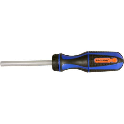 PROJAHN - 1/4" Ratschenschraubendreher mit Bitfach und 10 markierten Bits